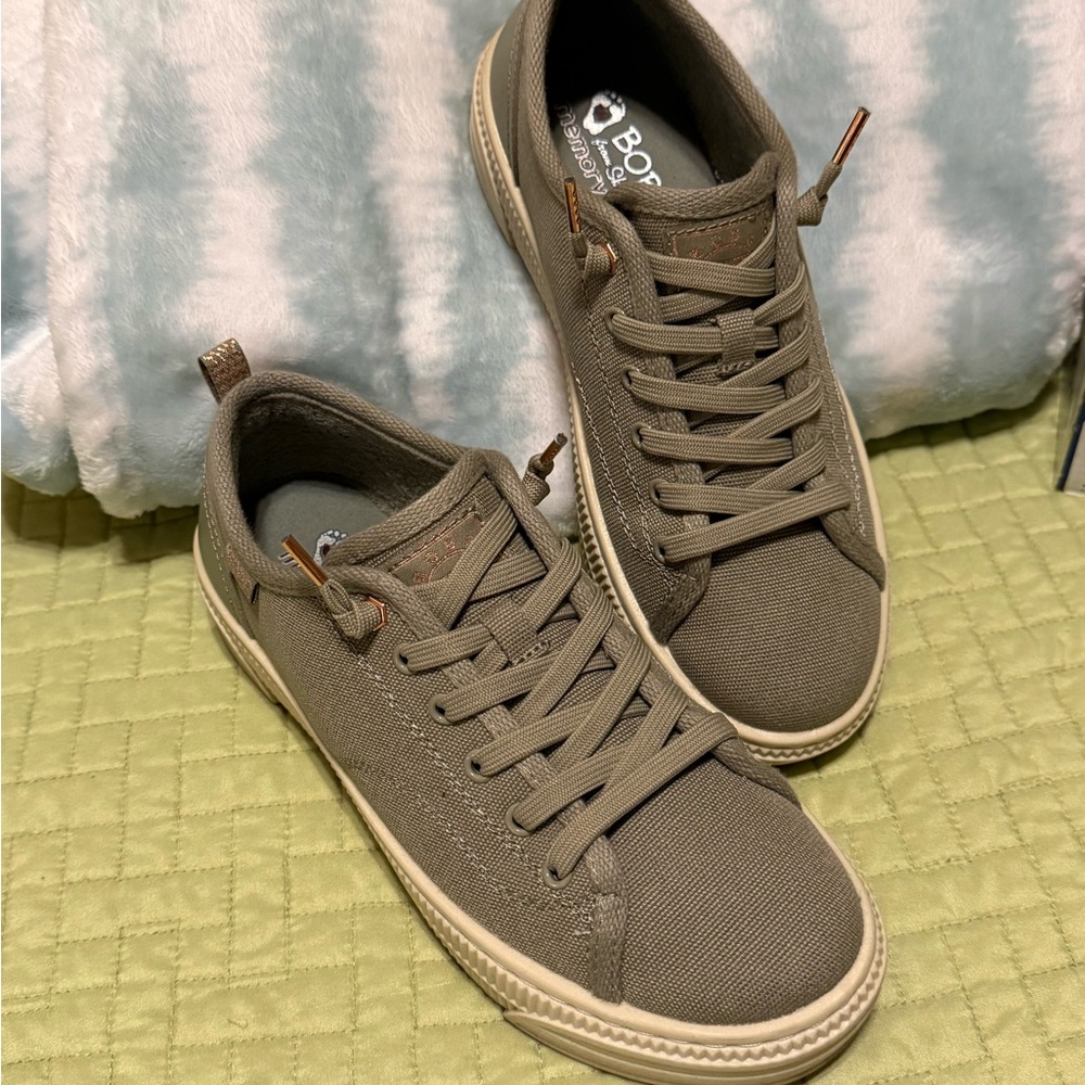Women’s Casual Olive Sneakers - Bobs by Skechers